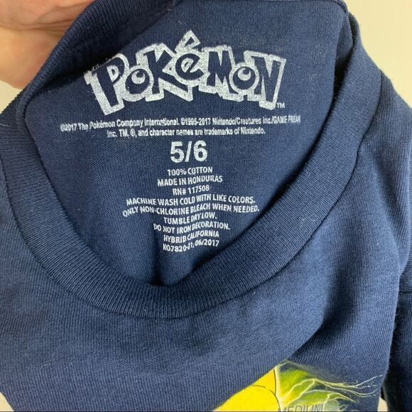 Pokémon Pikachu Kids Short Sleeved Tee Sz M (5/6) NEW - Picture 6 of 9